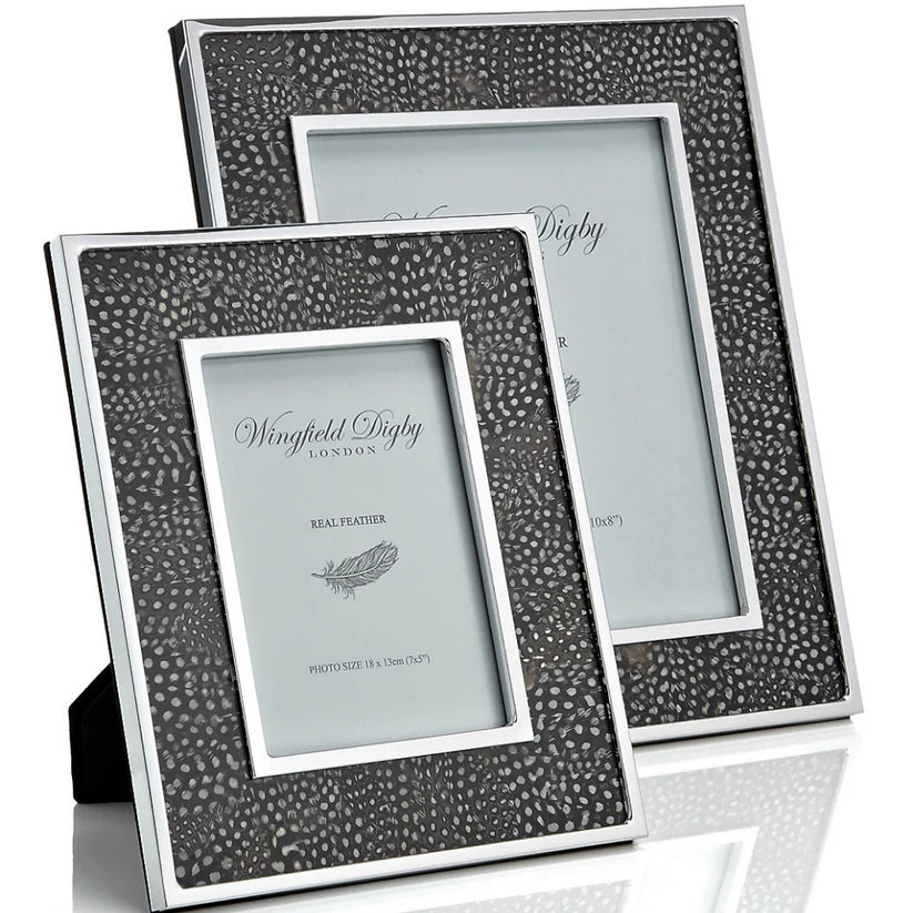 Guinea Fowl Feather Photo Frame - 5"x7"