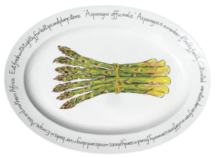 Richard Bramble Asparagus Oval Plate 39cm