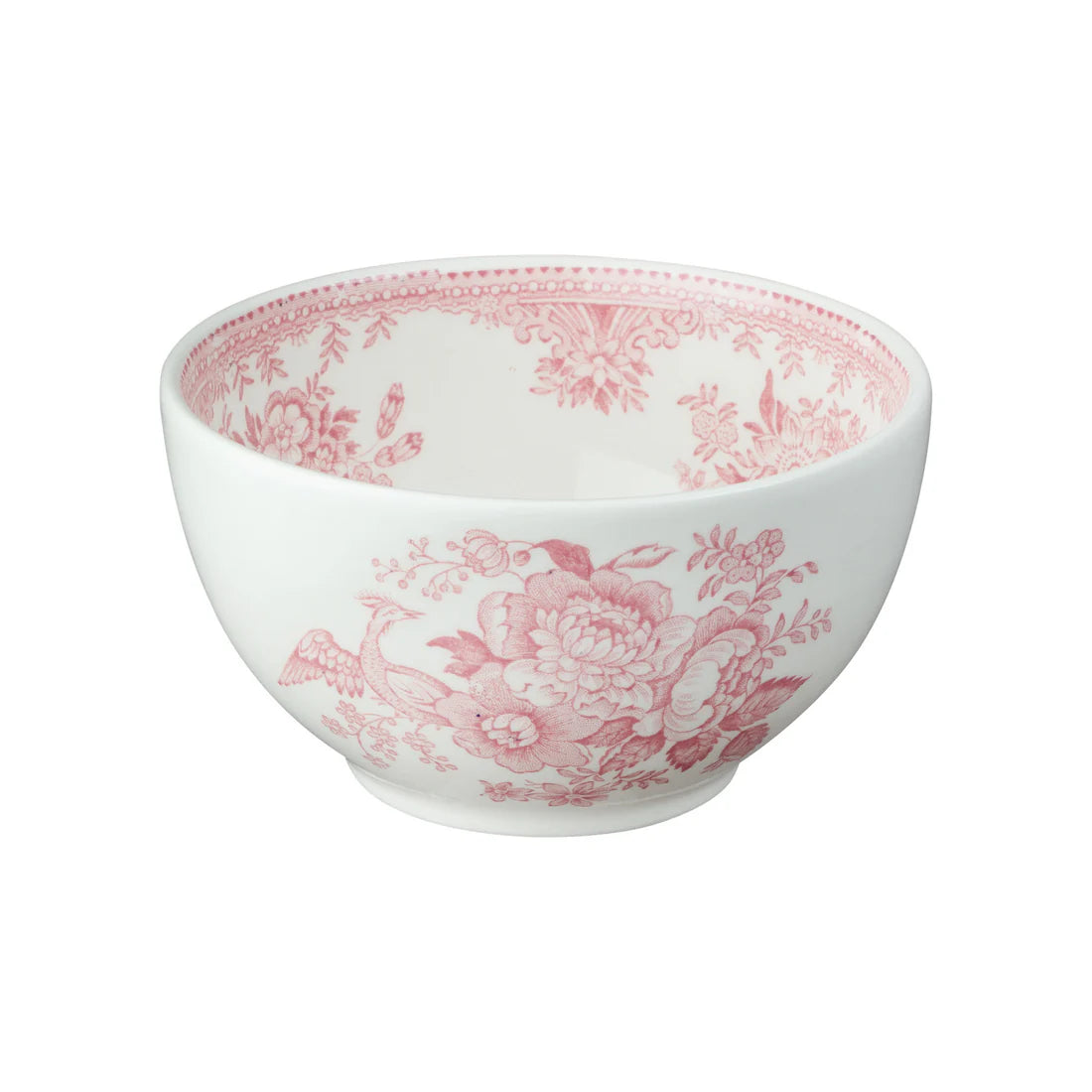 Burleigh Pink Asiatic Pheasants Small Footed Bowl 16cm/6.25"