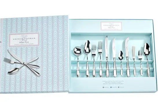 Arthur Price x Sophie Conran 'Rivelin' Stainless Steel 52 Piece 6 Person Boxed Cutlery Set