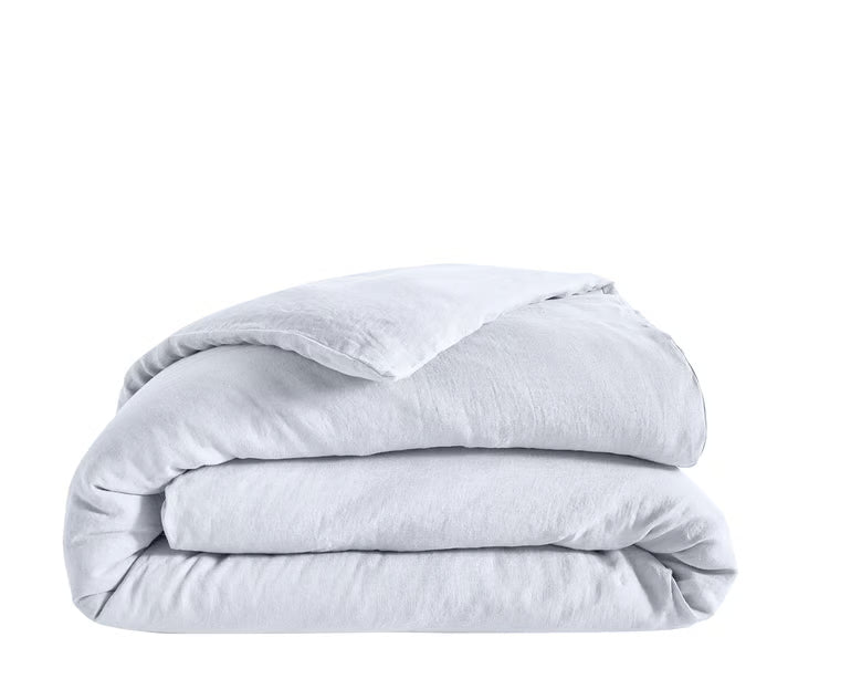 Anne De Solene White Linen Duvet Cover - Lin Blanc