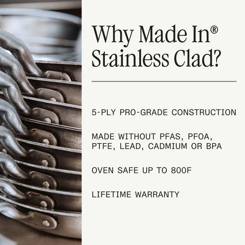 Made In - Stainless Clad Frying Pan 30cm