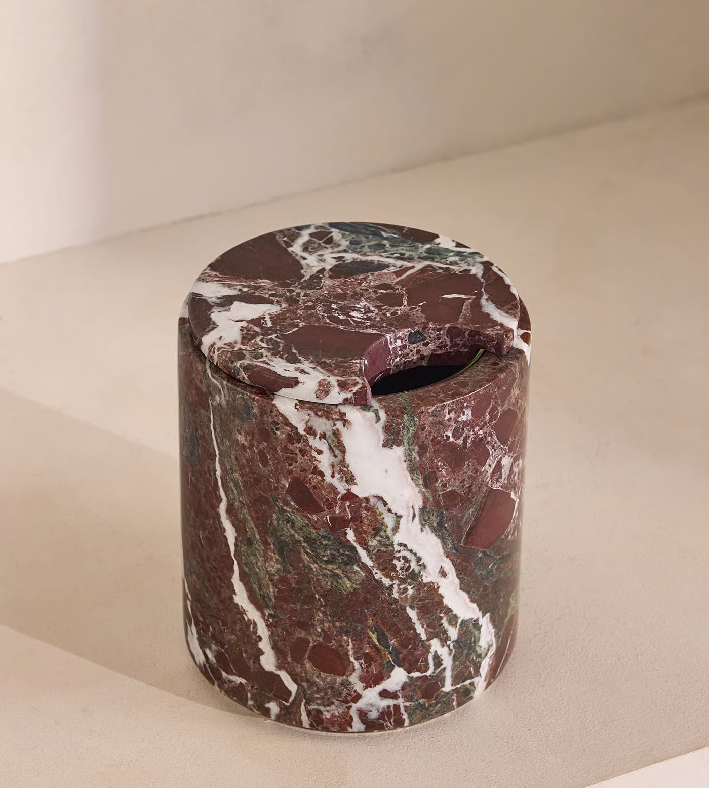 Pavel Ice Bucket, Rosso Levanto Marble