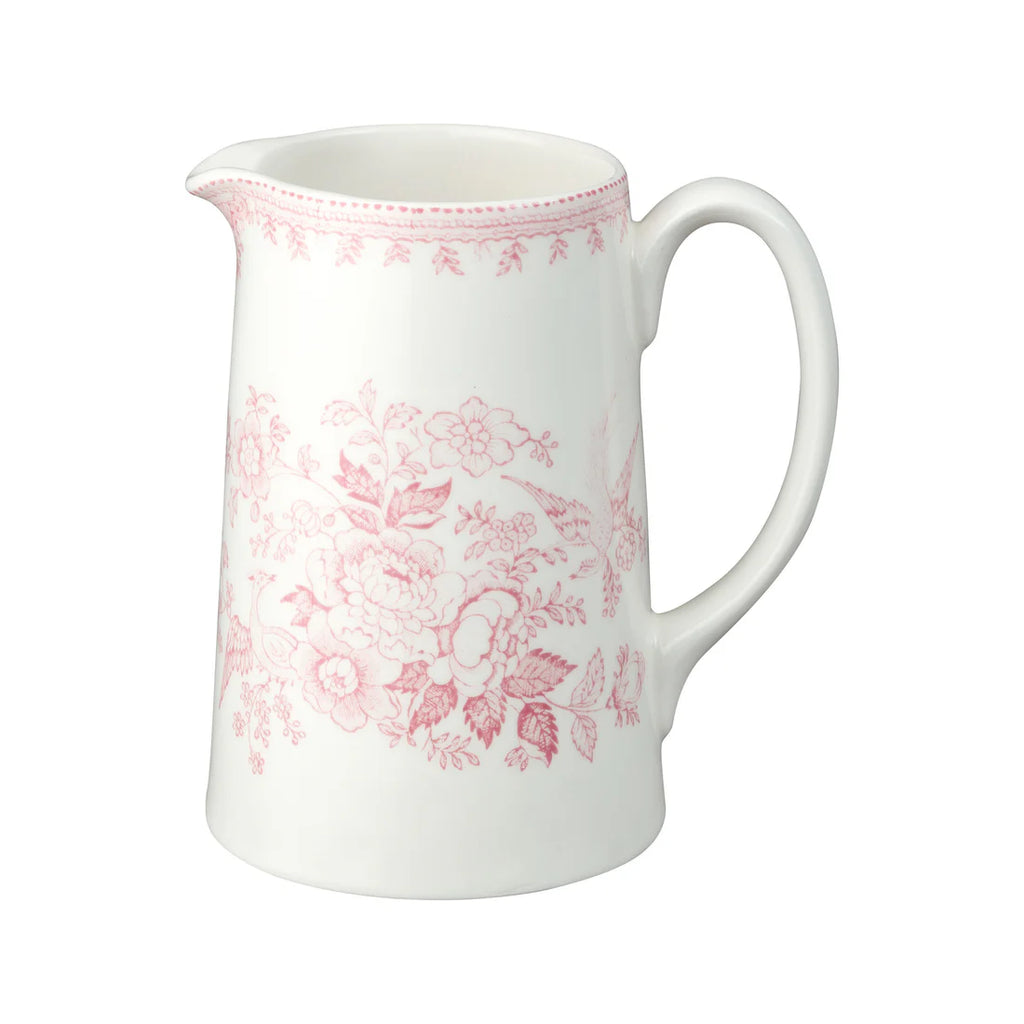 Burleigh Pink Asiatic Pheasants Medium Tankard Jug 568ml/1pt