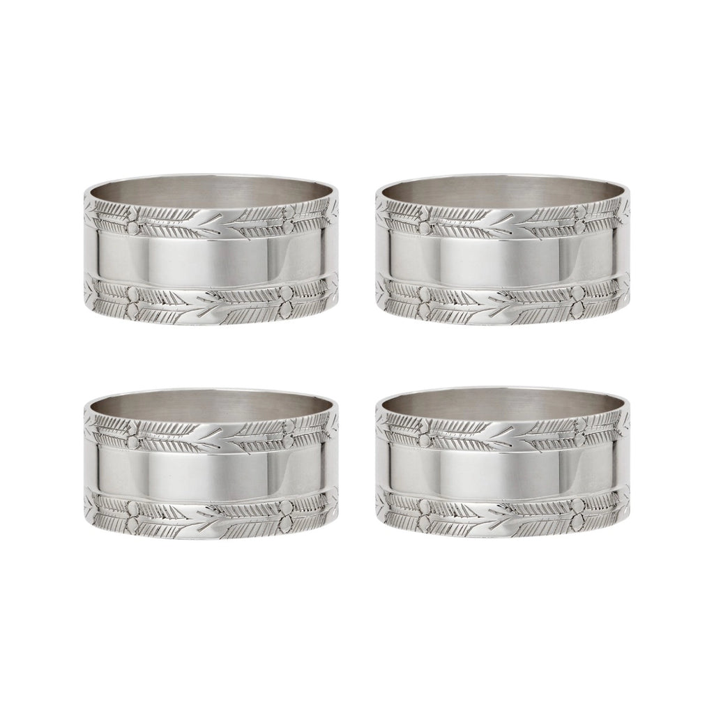 Fortnum's Silver Plated Napkin Rings, Set of 4