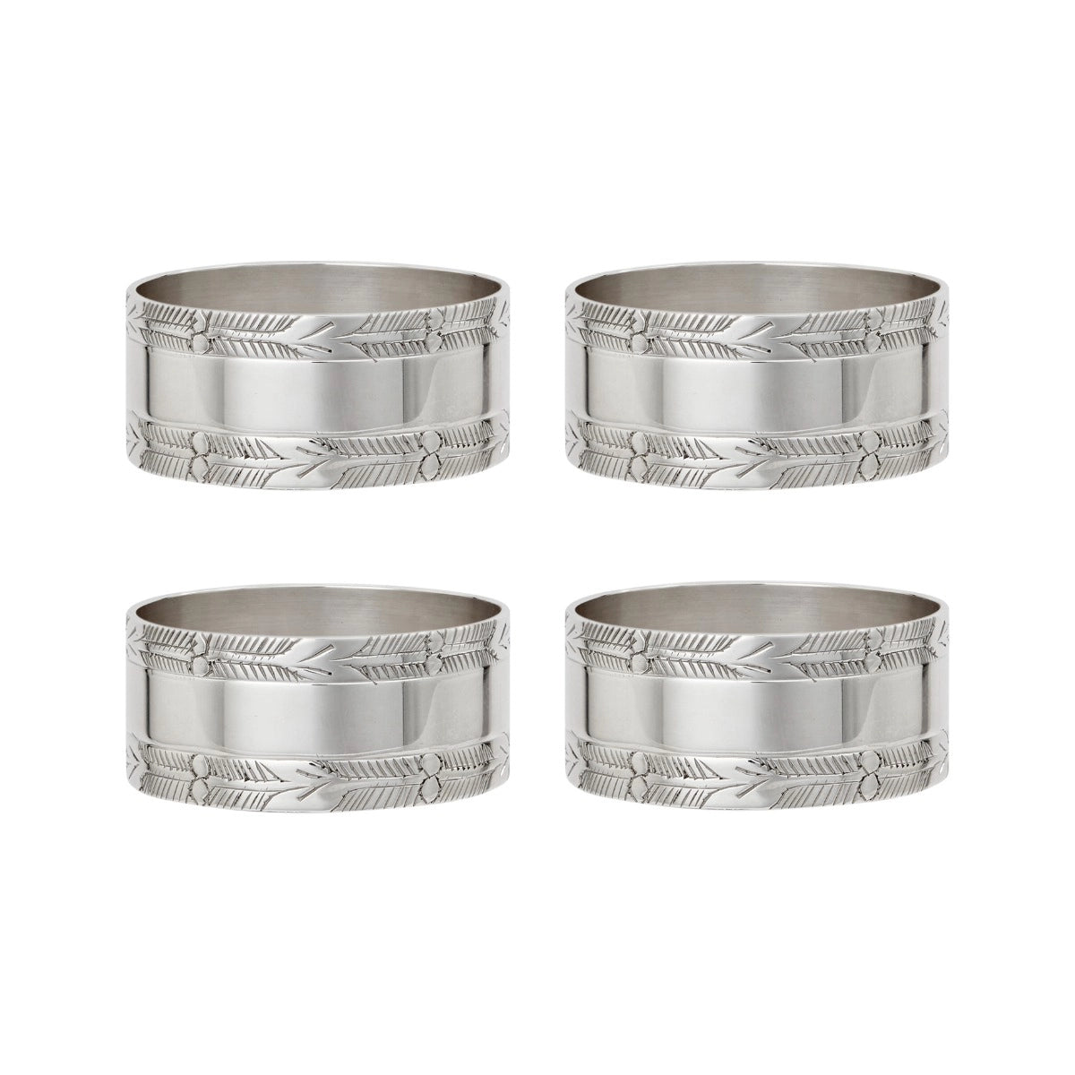 Fortnum's Silver Plated Napkin Rings, Set of 4