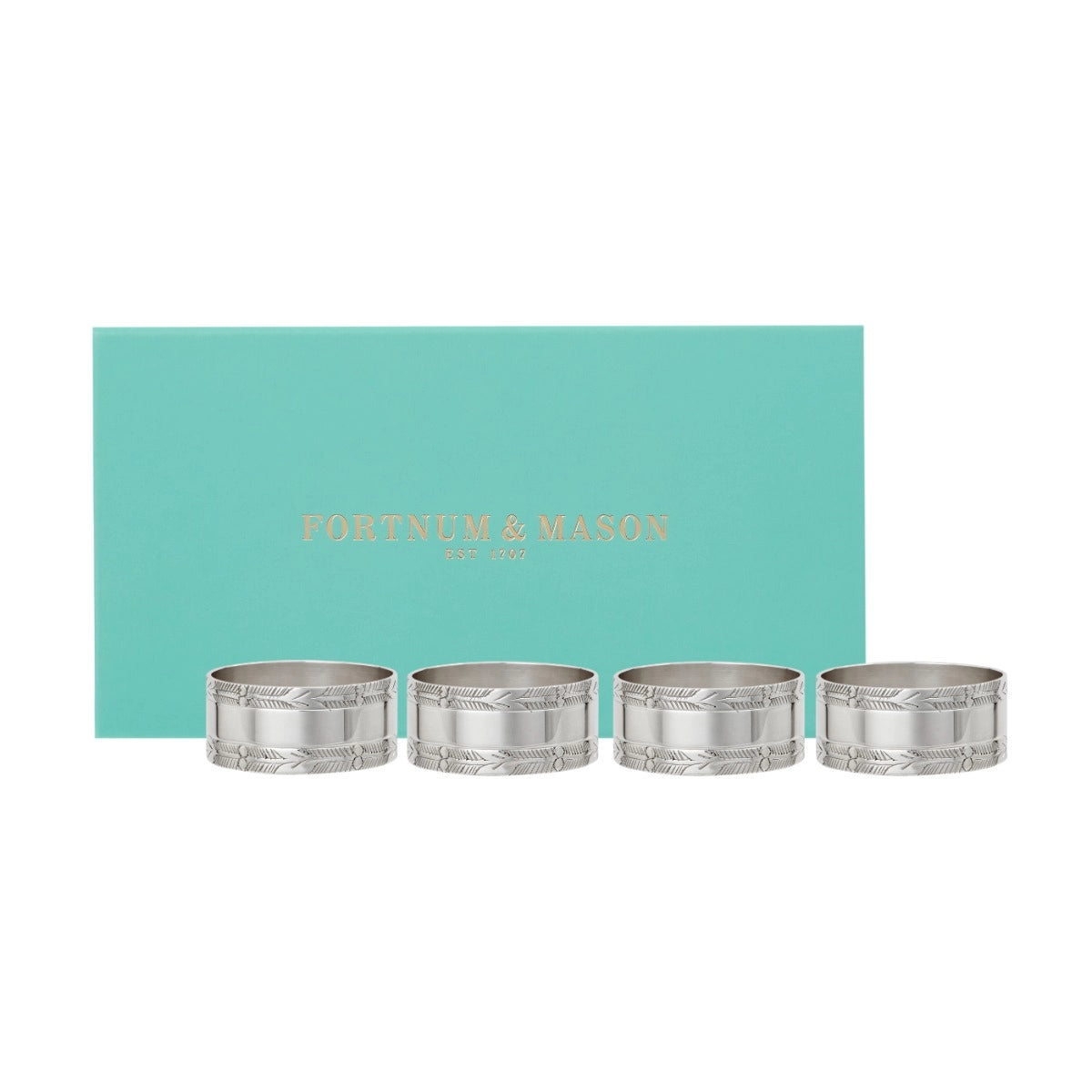 Fortnum's Silver Plated Napkin Rings, Set of 4