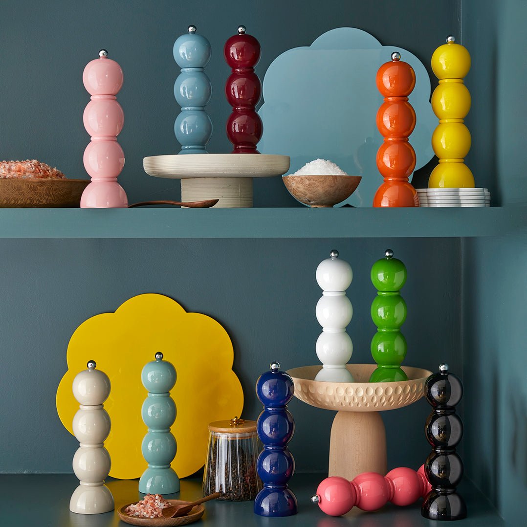 Orange Bobbin Salt and Pepper Mill