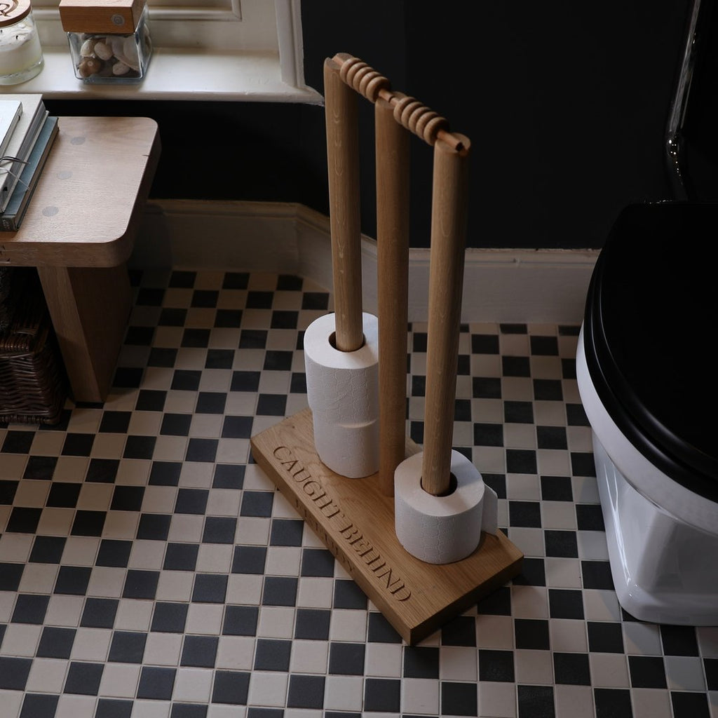 The Oak & Rope Company - Cricket Wicket Loo Roll Holder