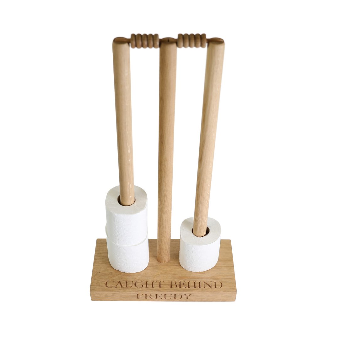 The Oak & Rope Company - Cricket Wicket Loo Roll Holder