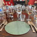 Club Matters - Shagreen Bottle Green Table Mats - Set of 4