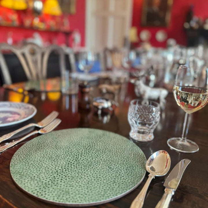 Club Matters - Shagreen Bottle Green Table Mats - Set of 4